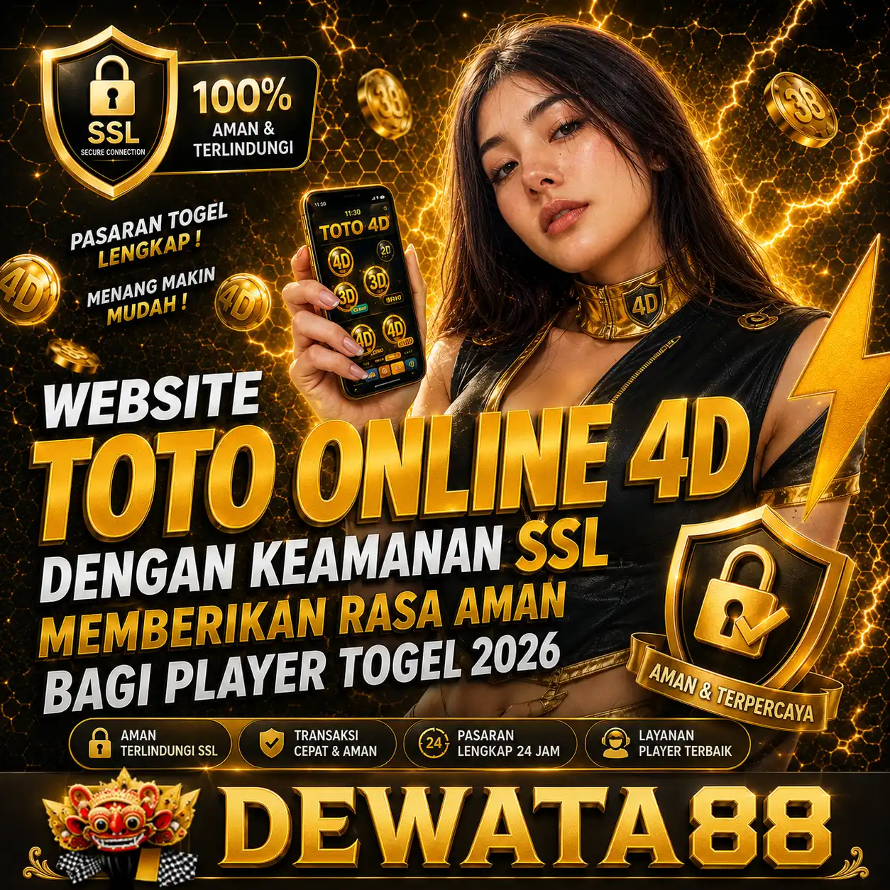 DEWATA88 : Website Toto Online 4D dengan Keamanan SSL Memberikan Rasa Aman Bagi Player Togel 2026