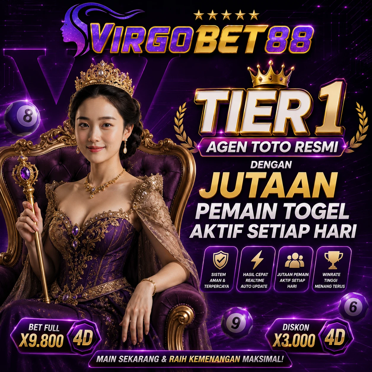 VIRGOBET88 : Tier 1 Agen Toto Resmi dengan Jutaan Pemain Togel Aktif Setiap Hari